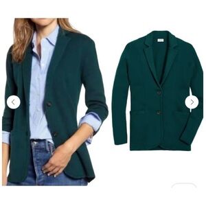 J. Crew Forest Green Blazer Sweater